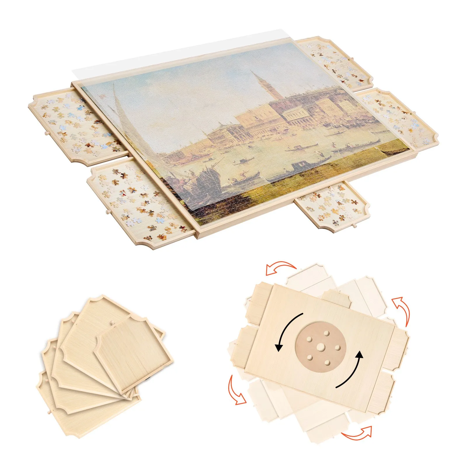 vevor puzzeltafel draaibaar