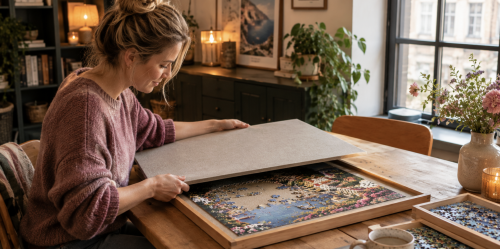Hoe berg je een halfafgemaakte puzzel het beste op?